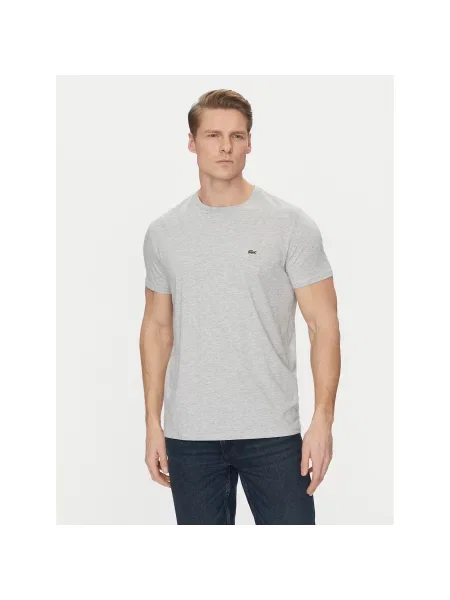Lacoste T-Shirt Regular Fit γκρι
