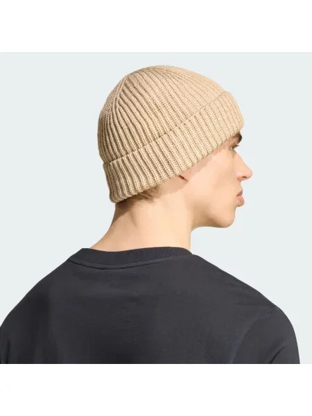 Adidas Czapka Glow Beanie Beżowy biała