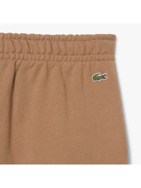 Lacoste Spodnie Dresowe Z Polaru brązowe