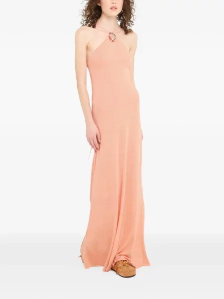 Rochie maxi Alanui cu gât halter de costum