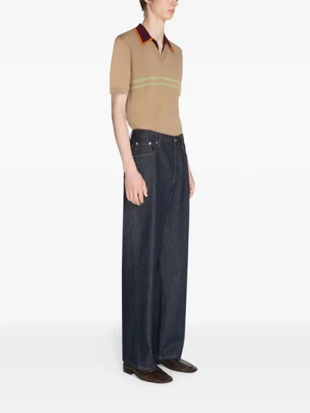 Blugi Dries Van Noten albastru