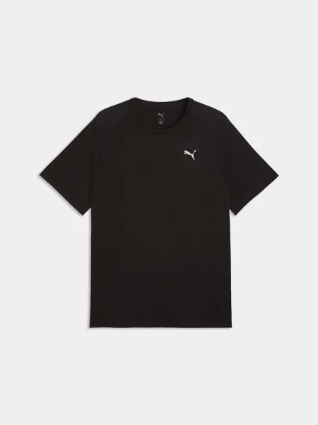 Футболка спортивна PUMA M Pwrtrain Triblend Tee комбінований верх чорний
