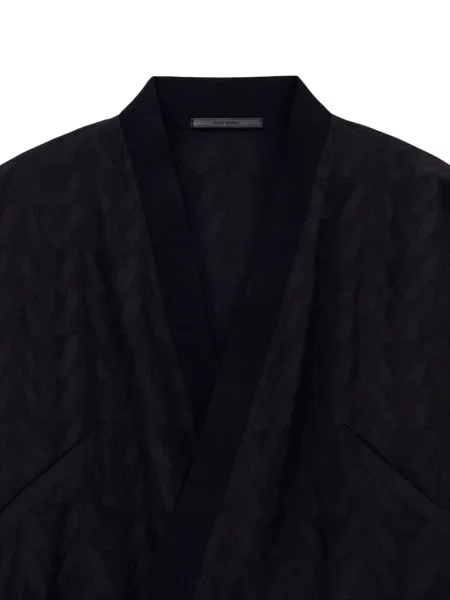 Žakárová bomber bunda Giorgio Armani černá