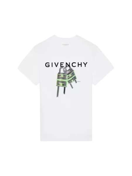 Koszulka Givenchy z dżerseju z logo biała