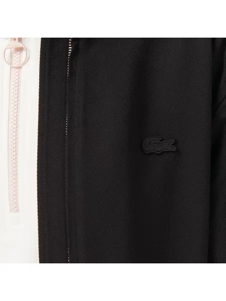Lacoste Koszula Z Zamkiem Regular Fit czarna