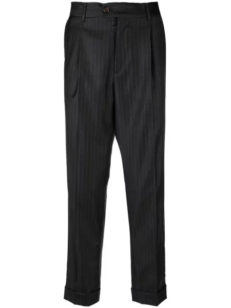 Pantaloni Brunello Cucinelli de lână cu dungi
