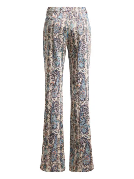 Pantaloni Etro cu model paisley din jacard