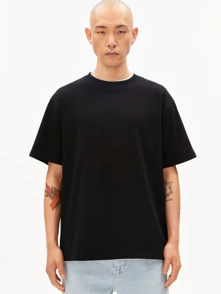 ARMEDANGELS Tricou MAARKOS' negru