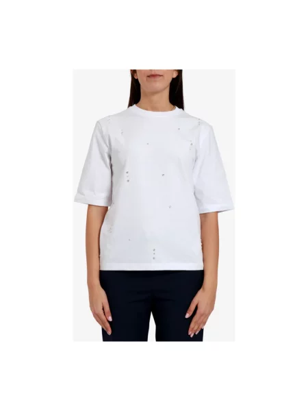 Koszulka polo Semicouture biała