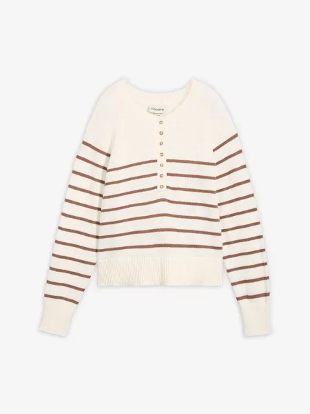Sweter z czystej bawełny biały