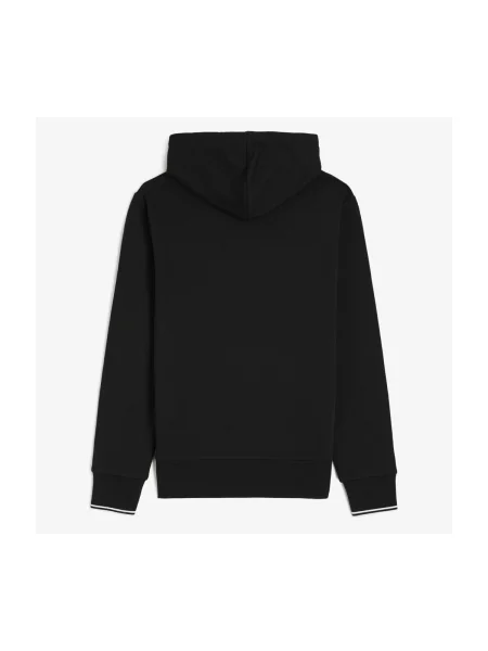 Hanorac cu glugă Fred Perry cu glugă negru
