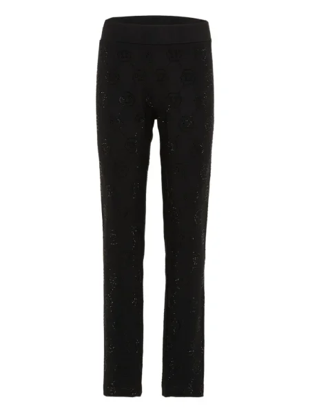 Legginsy dziecięce Philipp Plein czarne