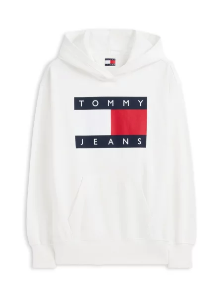 Palton Tommy Jeans alb
