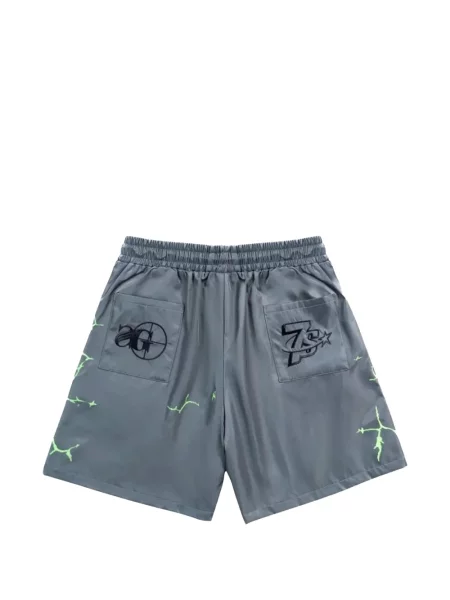 Pantaloni scurți Triple Sevens cu imagine gri