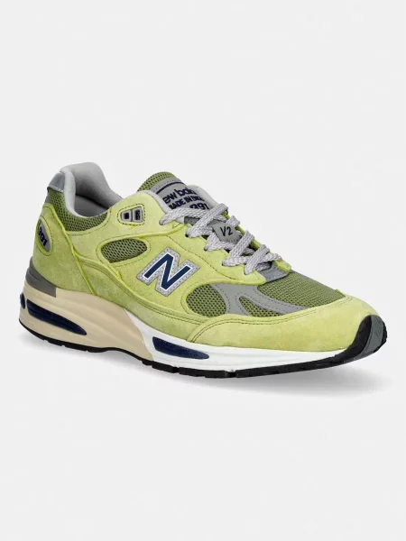 Sneakersy New Balance zamszowe zielone