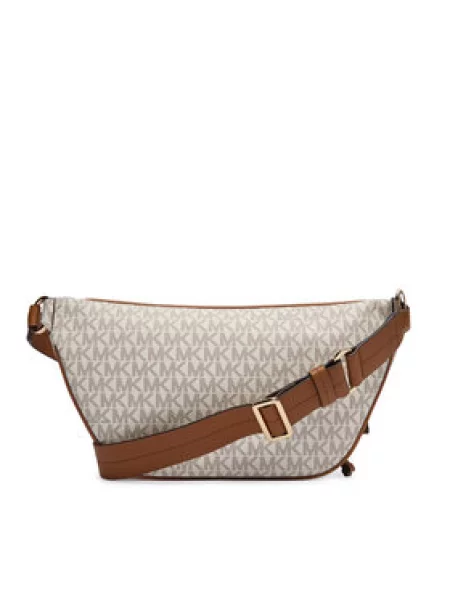 Ročna torba MICHAEL Michael Kors Jet Set Kremna bež