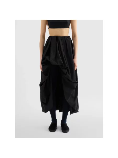 Lekka spódnica Jil Sander czarna