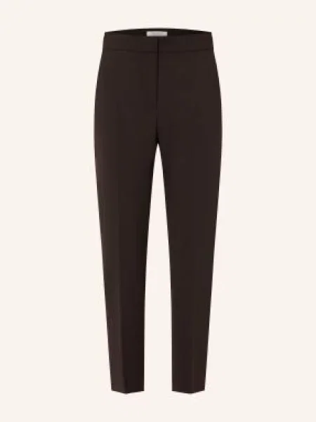Max Mara Kalhoty Acino tmavě hnědá