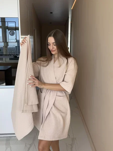 Халат Cosy бежевий