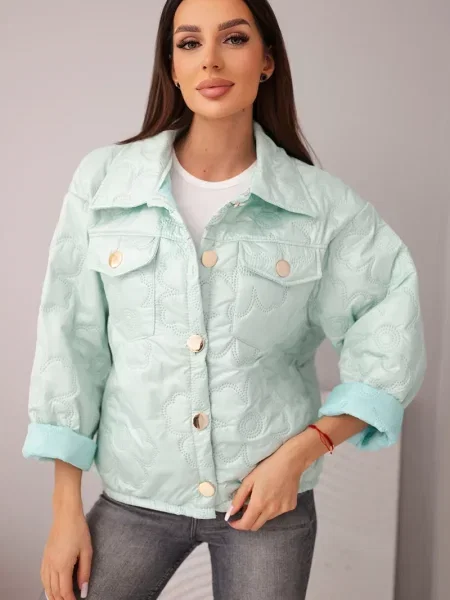 Geacă Kesi Włoski cu model floral