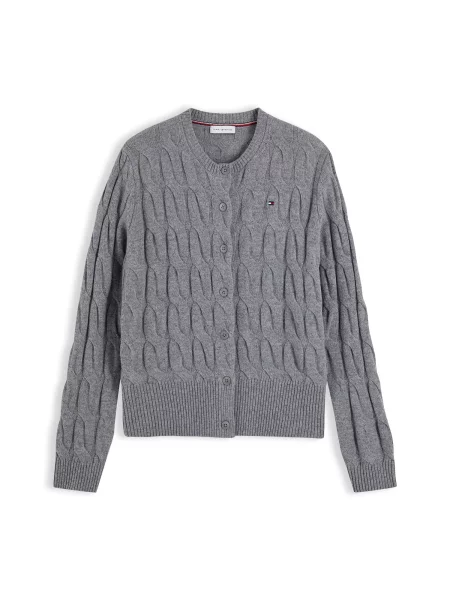 TOMMY HILFIGER Geacă tricotată gri