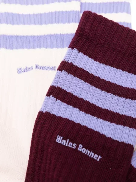 Șosete Adidas cu dungi roșu