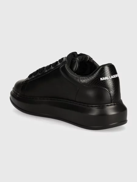 Кожаные кроссовки Karl Lagerfeld черные