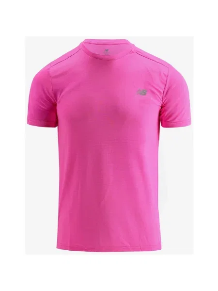 Koszulka z krótkim rękawem New Balance Sport Essentials jasny S różowy