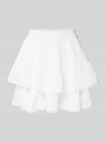 Spódnica mini z koronką szydełkową model ‘Boho’ Gina Tricot