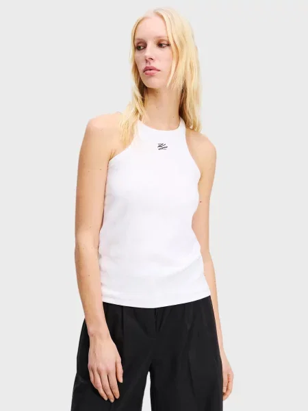 Майка Karl Lagerfeld з автографом біла