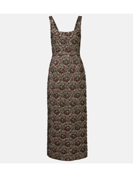 Rochie midi Simkhai din jacard până la genunchi de costum