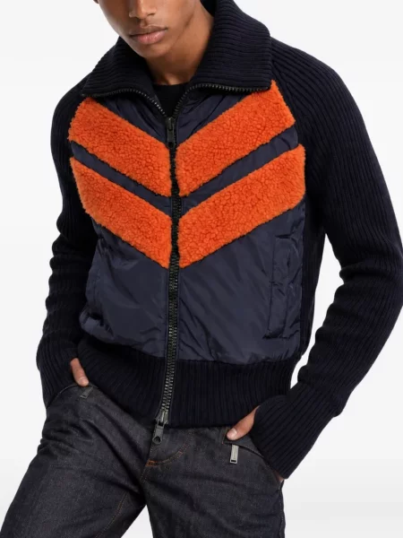 Geacă Dsquared2 din fleece albastru