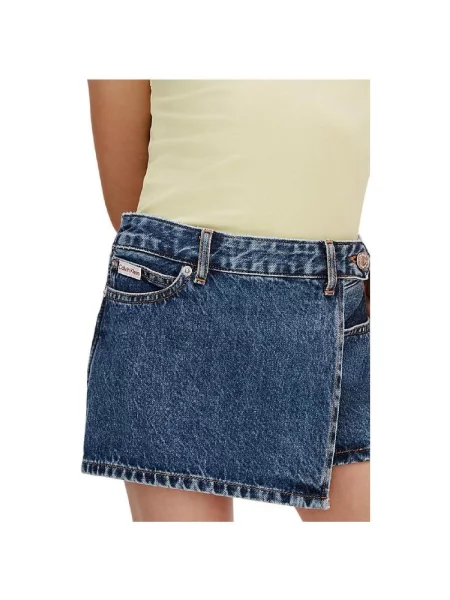 Džínsové šortky Calvin Klein Jeans modrá
