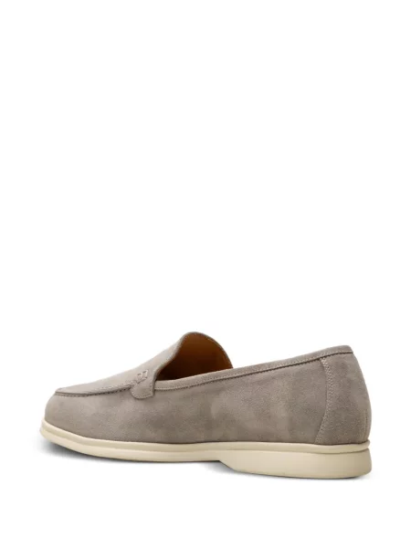 Pantofi loafer Chuckies din piele de căprioară gri