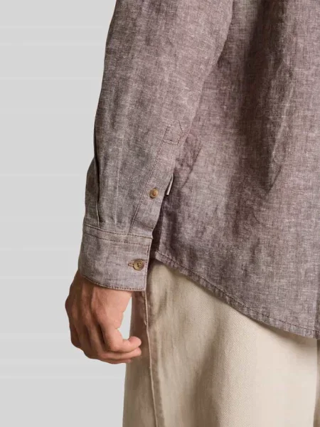 Koszula casualowa o kroju regular fit z mieszanki lnu i bawełny Tom Tailor
