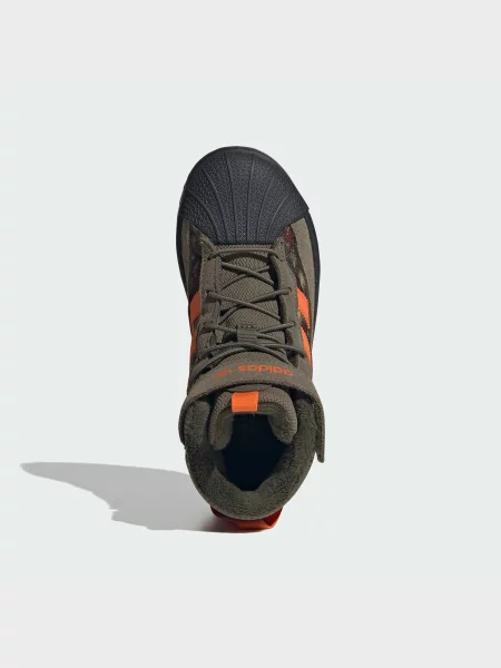 Детские ботинки Adidas зеленые