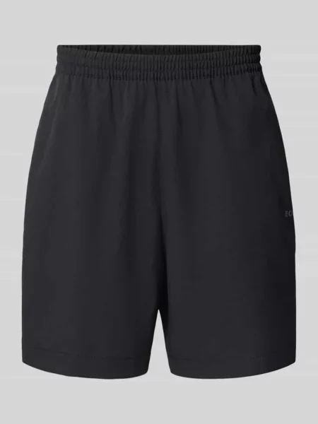 Szorty o kroju regular fit z oddychającego materiału Boss Green czarne