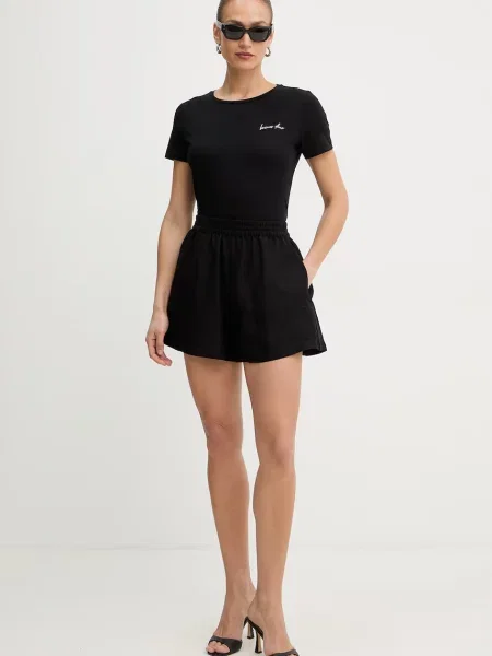 BOSS Orange шорти з льоном C Tallan помаранчеві