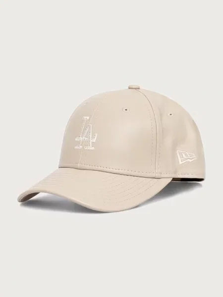 New Era kapa s šiltom iz umetnega usnja DIAMANTE PU MC bež