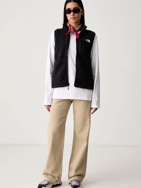 The North Face majica z dolgimi rokavi Essential bela