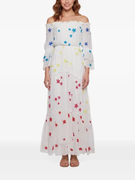 Rochie maxi Rococo Sand alb