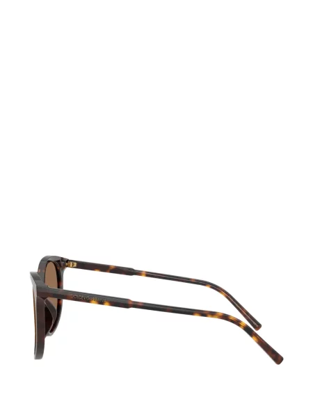 Слънчеви очила Dolce & Gabbana Eyewear с автограф кафяво