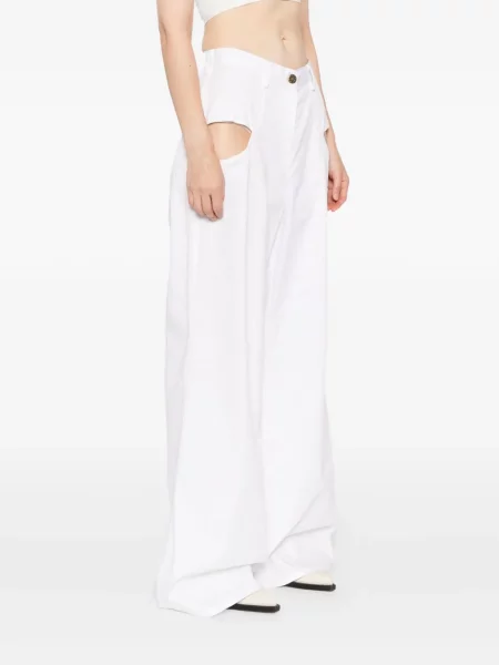 Pantaloni Blaklace alb