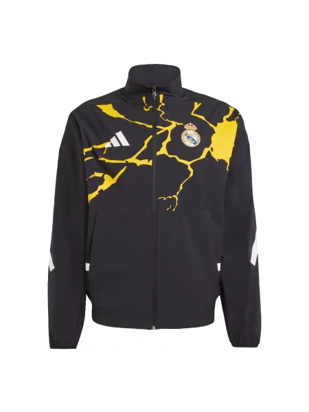 ADIDAS PERFORMANCE Αθλητικό μπουφάν Real Madrid Avengers Z.N.E. Anthem κίτρινο / μαύρο λευκό