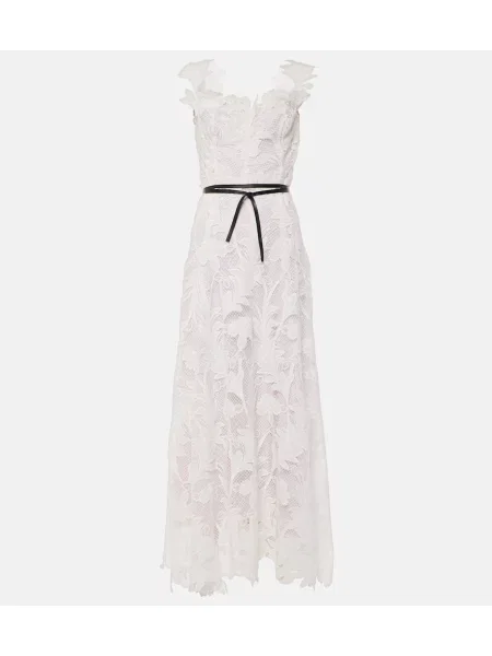 Rochie Oscar De La Renta din dantelă alb