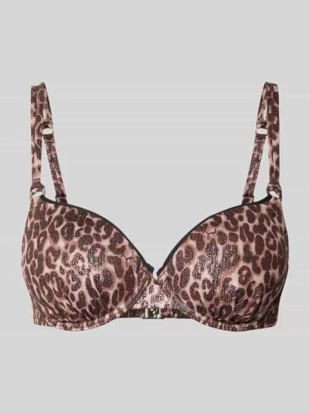 Góra od bikini we wzór na całej powierzchni model Leopard Beach' Joop! Collection czarne