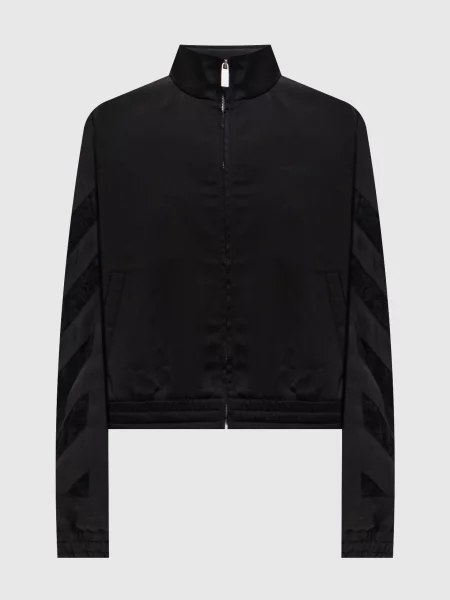Спортивна куртка з мереживом Off-white чорна