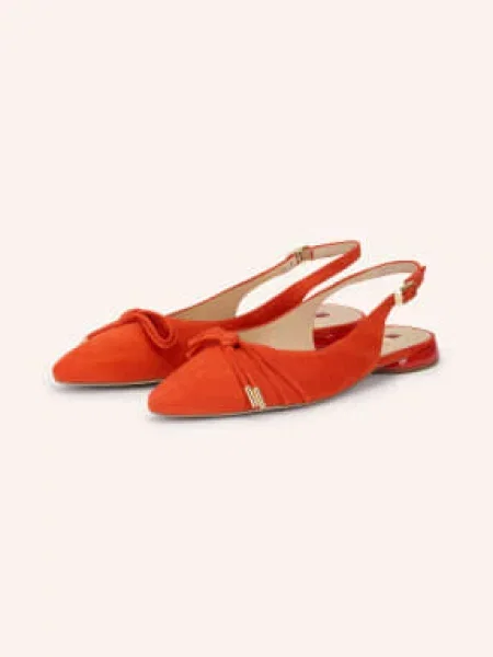 Högl Baleriny Typu Slingback orange czerwone