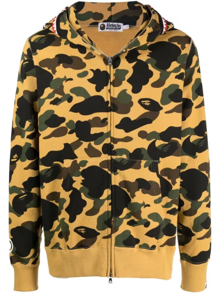 Hanorac cu glugă A Bathing Ape® galben