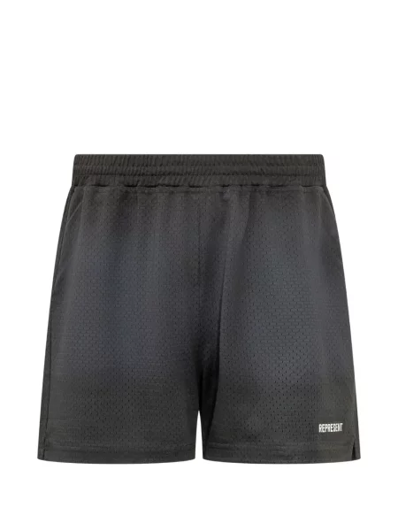 Pantaloni scurți Represent cu autograf negru